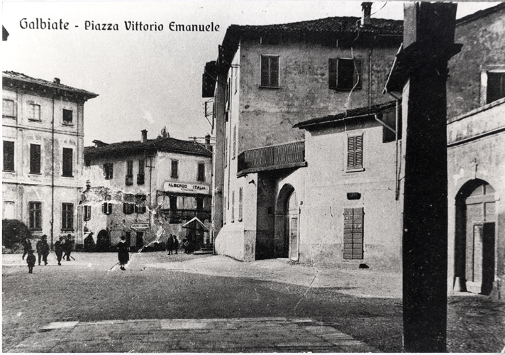 Galbiate - piazza Vittorio Emanuele II, ora piazza don Carlo Gnocchi 