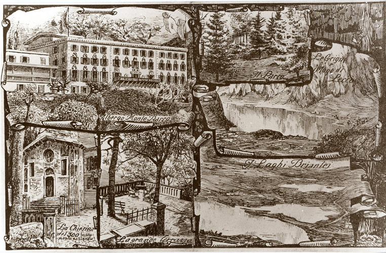 Depliant albergo Monte Barro - 1900