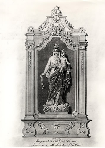 Stampa - Beata Vergine del Carmine del 1860