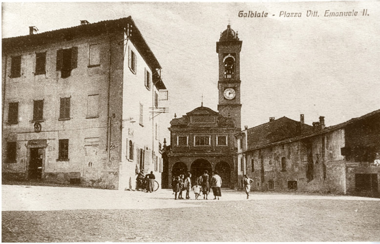 Galbiate - piazza Vittorio Emanuele II, ora piazza don Carlo Gnocchi 