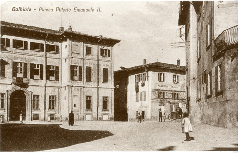 Galbiate - piazza Vittorio Emanuele II, ora piazza don Carlo Gnocchi