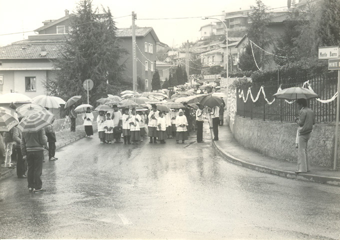 Festa di Galbiate - processione della 3° domenica di ottobre - statua della Madonna del Giglio