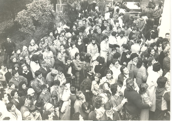 Festa di Galbiate - processione della 3° domenica di ottobre - arrivo al Santuario del Monte Barro
