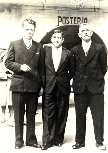 Ritratto di gruppo maschile - matrimonio - Federico Vritone - Luigi Sala - Leonardo Motta