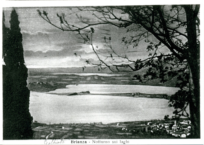 Galbiate - vista dei laghi della Brianza