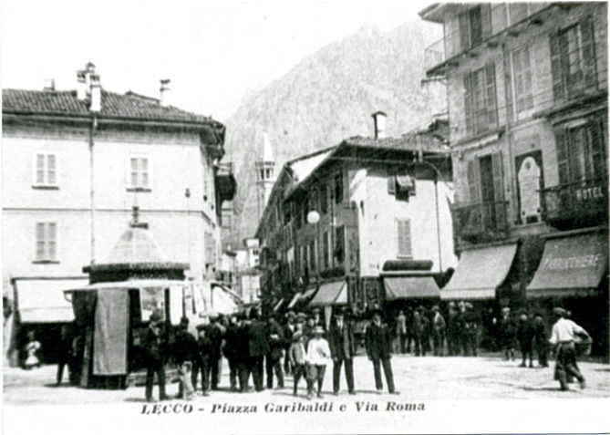 Lecco - piazza Garibaldi - via Roma