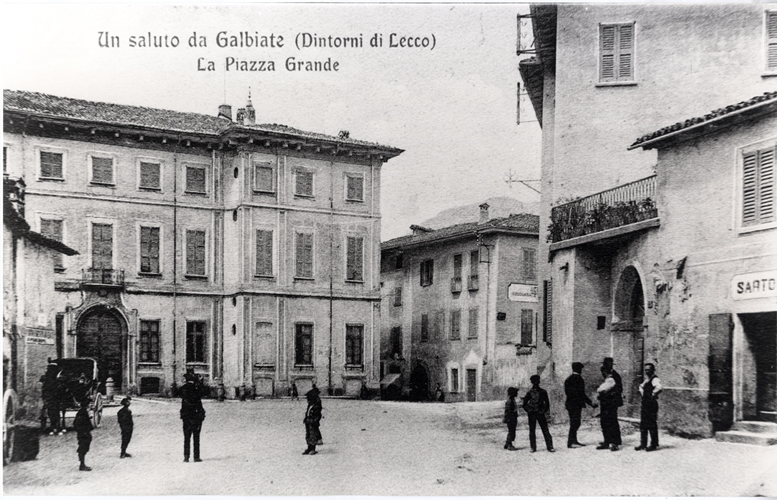Galbiate - piazza Vittorio Emanuele II, ora piazza don Carlo Gnocchi 