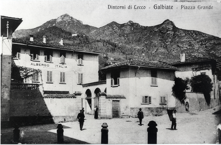 Galbiate - piazza Grande, poi Vittorio Emanuele II ora piazza don Carlo Gnocchi