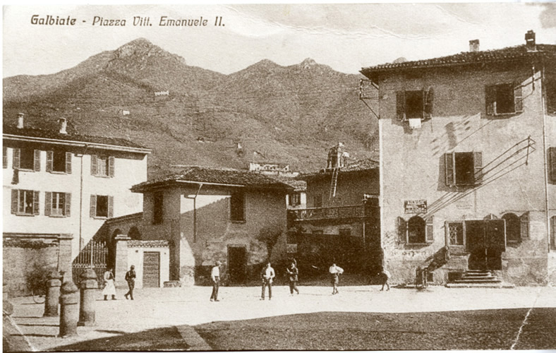 Galbiate - piazza Vittorio Emanuele II, ora piazza don Carlo Gnocchi 