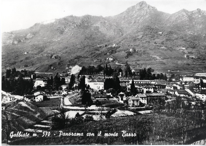Galbiate - vista dal dosso di Sanegino - panorama