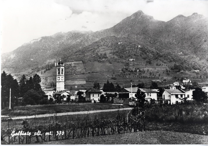 Galbiate - vista dalla via due giugno - panorama